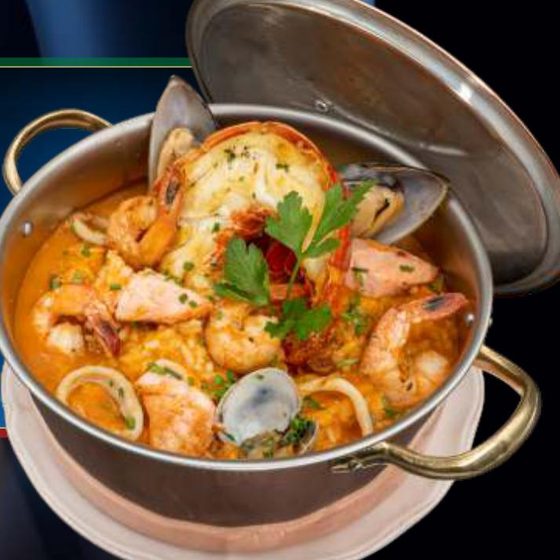 Arroz Royal com Lagosta