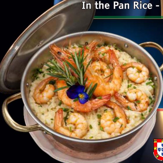 Arroz de Camarão com Leite de Coco