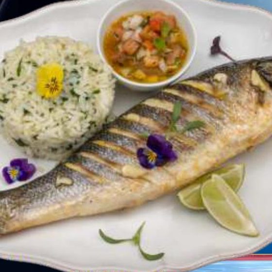 Robalo Grelhado com Vinagrete